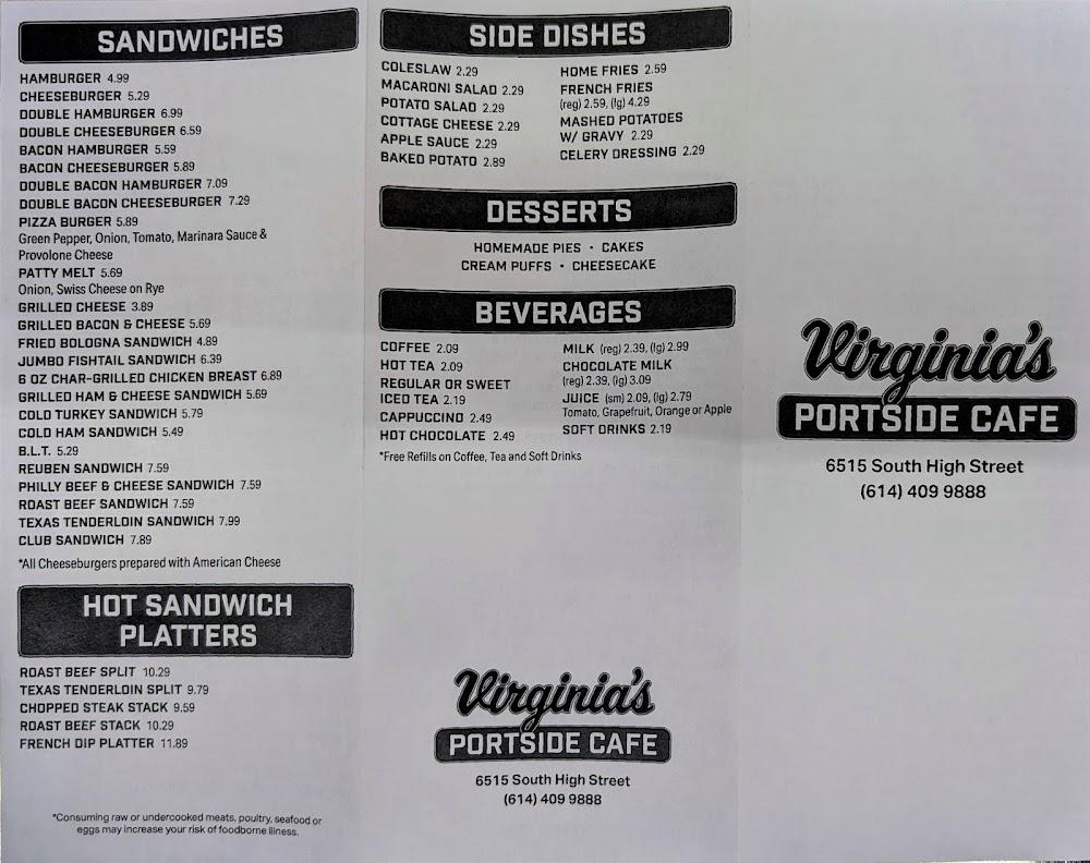 Portside Cafe Menu image 4